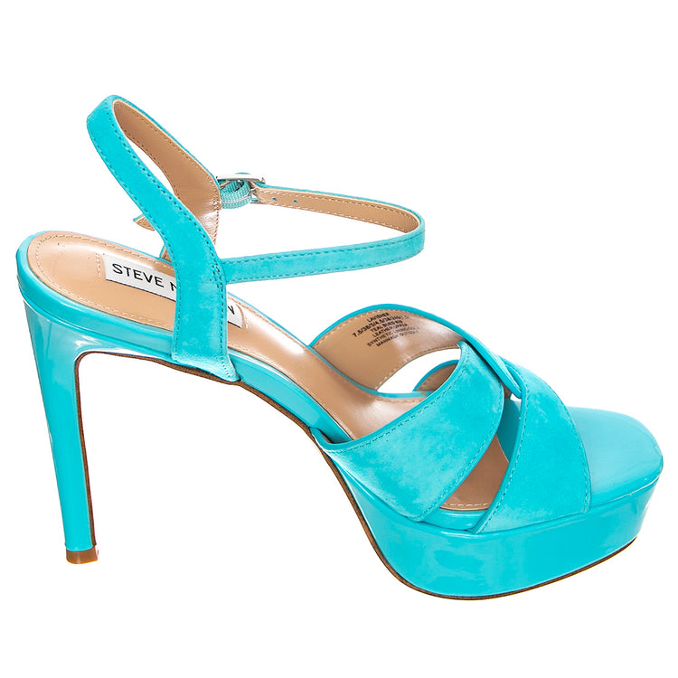 LAVISHER TEAL SUEDE BLUE - Sandali Donna Blu SMSLAVISHER-TEA . STEVE MADDEN 