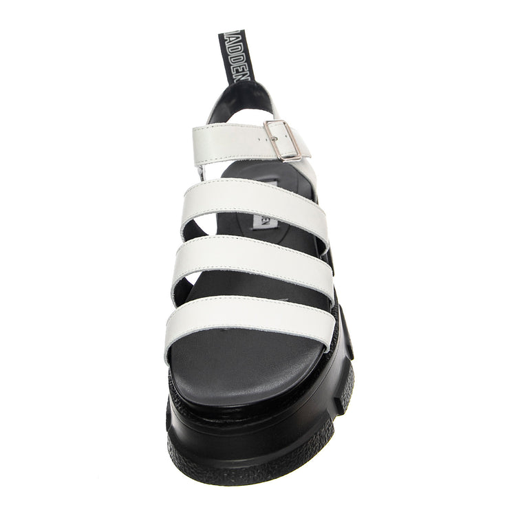 Pioneer White Leat - Sandali Donna Bianchi / Neri SMSPIONEER-WHI . STEVE MADDEN 