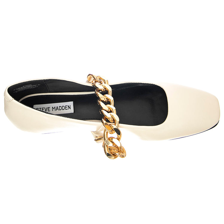 QUEENIE WHT LEA - Scarpe Basse Donna Bianche SMSQUEENIE-WHT . STEVE MADDEN 