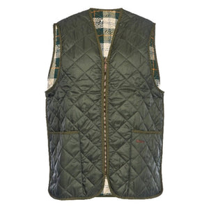 QUILTED WAISTCOAT ZIP IN LINER OLIVE/ANCIENT - Giacca Smanicata Uomo Marrone MLI0001-GN91-FW23 . BARBOUR 
