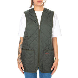 QUILTED WAISTCOAT ZIP IN LINER OLIVE/CLASSIC - Giacca Smanicata Uomo Verde MLI0001-GN92-FW23 . BARBOUR 