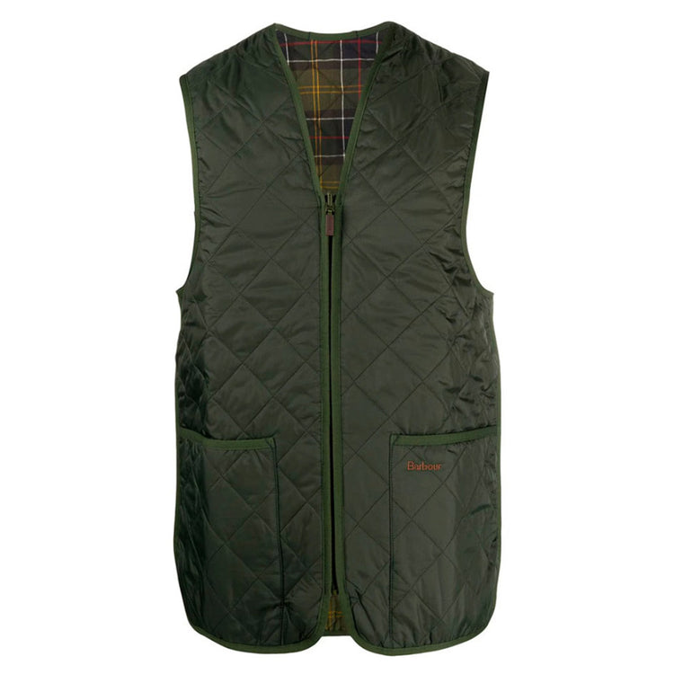 QUILTED WAISTCOAT ZIP IN LINER OLIVE/CLASSIC - Giacca Smanicata Uomo Verde MLI0001-GN92-FW23 . BARBOUR 