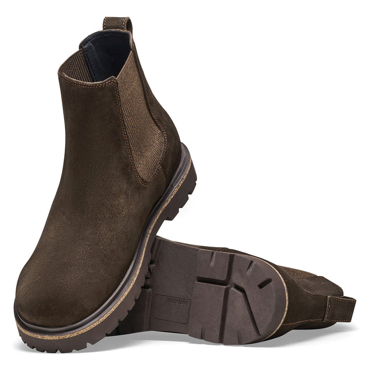 Highwood Slip On Men Mocca Suede Leather - Stivaletti Uomo Marroni 1025726 . BIRKENSTOCK 