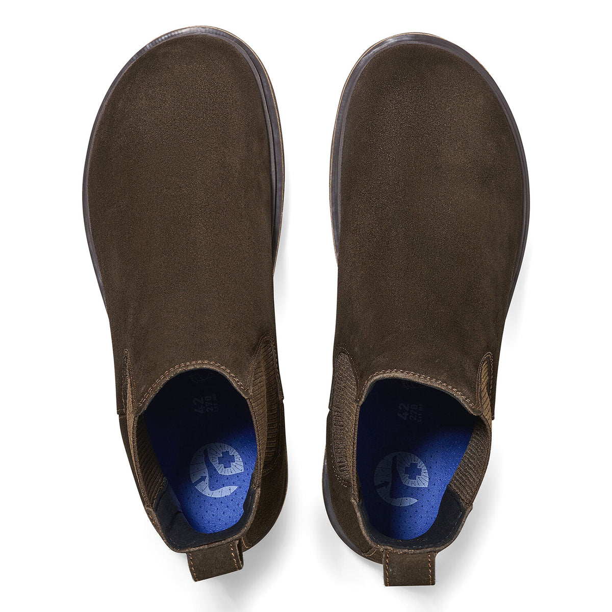 Highwood Slip On Men Mocca Suede Leather - Stivaletti Uomo Marroni 1025726 . BIRKENSTOCK 