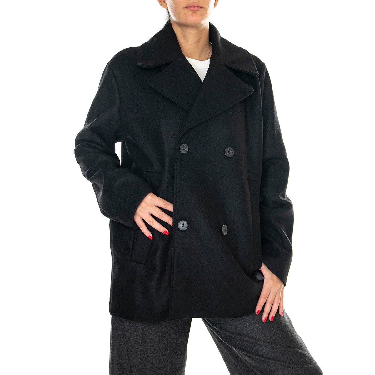 Rebin Black Jacket - Giacca Donna Nera 330907-BLK . ELVINE 