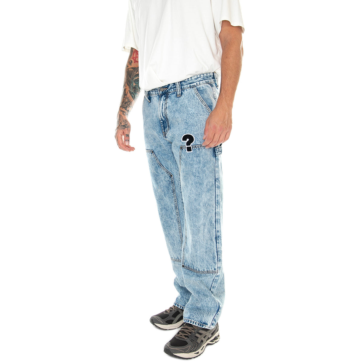 Go Market Carpenter Pant Acid Wash - Pantaloni Denim Jeans Uomo Blu M3BG43D4XY0-FB21 . GUESS ORIGINALS 
