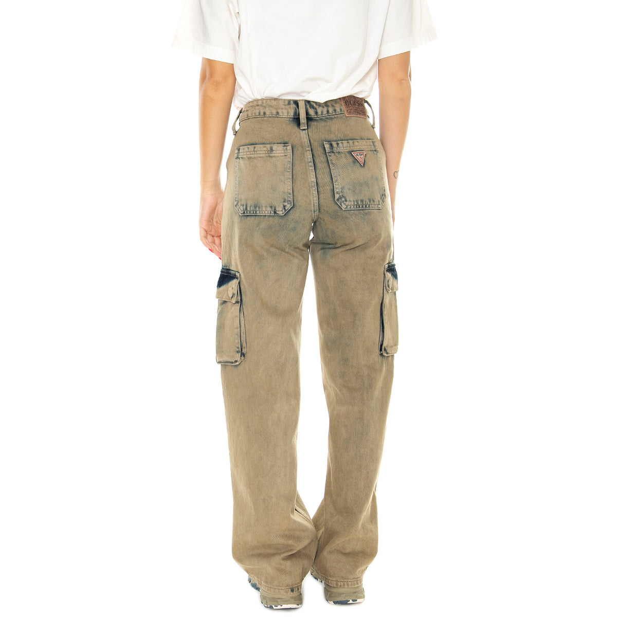 Go Kit Cargo Pant Go Acid Brown - Pantaloni Denim Jeans Donna Marroni W3BG19D4XY0-F1GX . GUESS ORIGINALS 