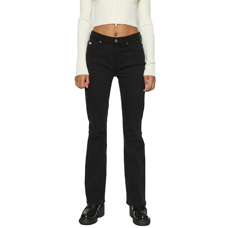 Go Kit Bootcut Pant Go Hyde Black Wash - Pantaloni Denim Jeans Donna Neri W3GG11D4UO0-F9UF . GUESS ORIGINALS 