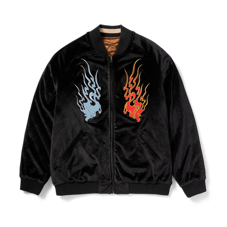 DESTRUCTIVE SKAJYAN JACKET BLACK - Giacca Bomber Uomo Nera JK00410-BLACK . HUF 