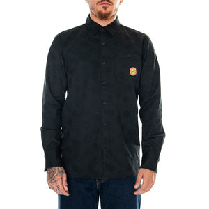 M' McCoy Donut Dog Shirt Black - Camicia Uomo Nera McCoy Donut Dog Shirt Black . SANTA CRUZ 