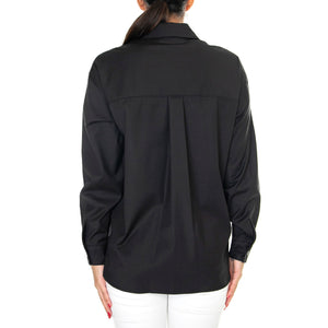 Camicia Donna 999 Nera Black Shirt W266C06W593-999 . SKILLS 