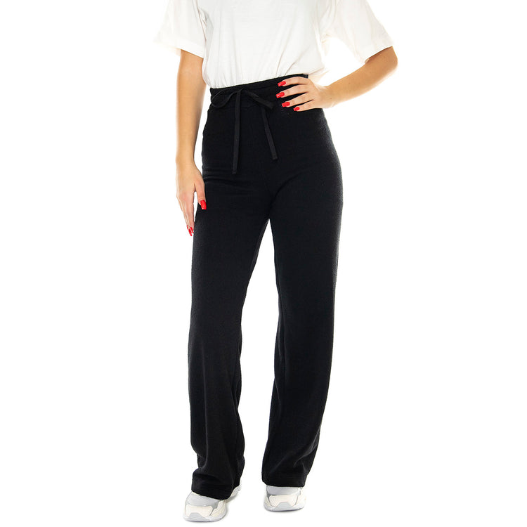 Black Trash Eri Pants - Pantaloni Donna Neri WPT00112 . THINKING MU 