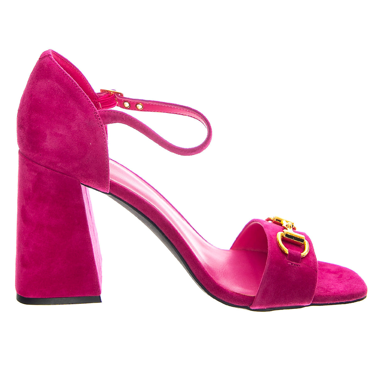 Pop-Star-B Fuchsia Gold Suede - Sandali Donna Viola JCSJCD-176-2-09-FUCG . JEFFREY CAMPBELL 