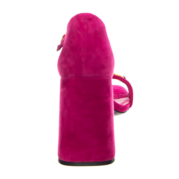 Pop-Star-B Fuchsia Gold Suede - Sandali Donna Viola JCSJCD-176-2-09-FUCG . JEFFREY CAMPBELL 