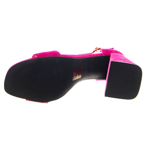 Pop-Star-B Fuchsia Gold Suede - Sandali Donna Viola JCSJCD-176-2-09-FUCG . JEFFREY CAMPBELL 