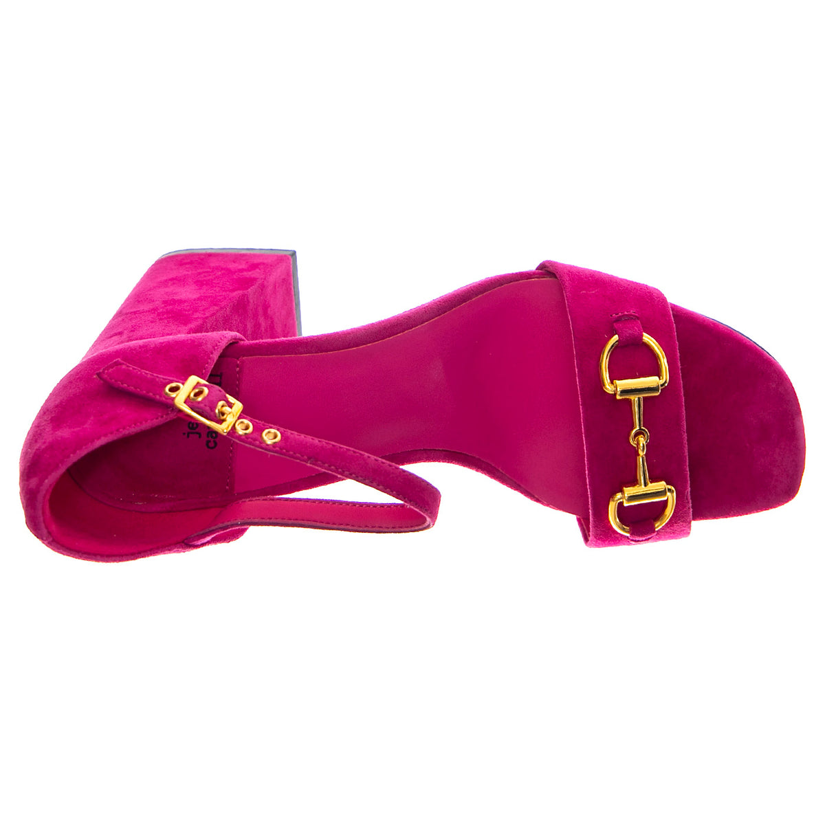 Pop-Star-B Fuchsia Gold Suede - Sandali Donna Viola JCSJCD-176-2-09-FUCG . JEFFREY CAMPBELL 