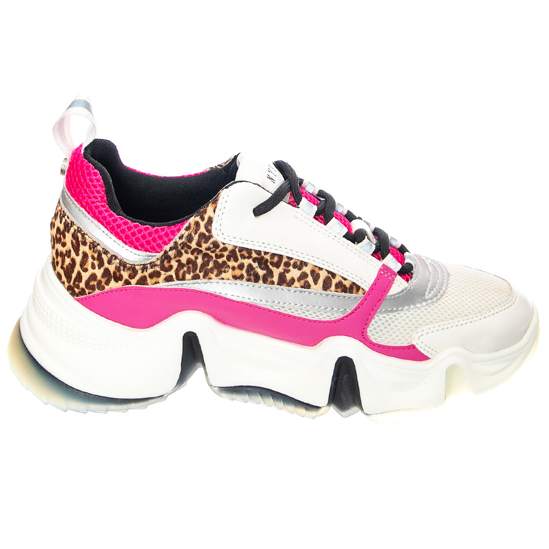 City - Scarpe Stringate Profilo Basso Donna Bianche / Multicolore 196010252659 . STEVE MADDEN 