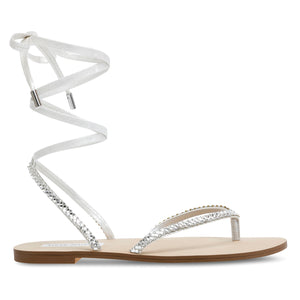 DENZELLE RHINESTONE - Sandali Bassi Donna Bianchi SMSDENZELLE-RHI . STEVE MADDEN 