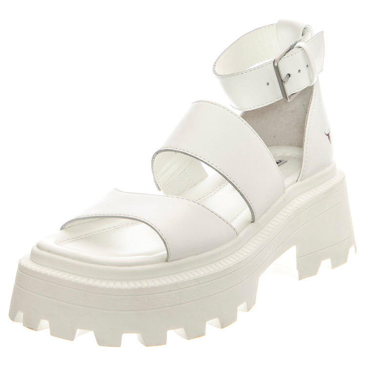Reveal White Leather - Sandali Donna Bianchi WSSREVEAL-WHI . WINDSOR SMITH 