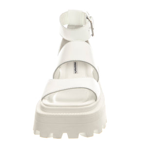 Reveal White Leather - Sandali Donna Bianchi WSSREVEAL-WHI . WINDSOR SMITH 