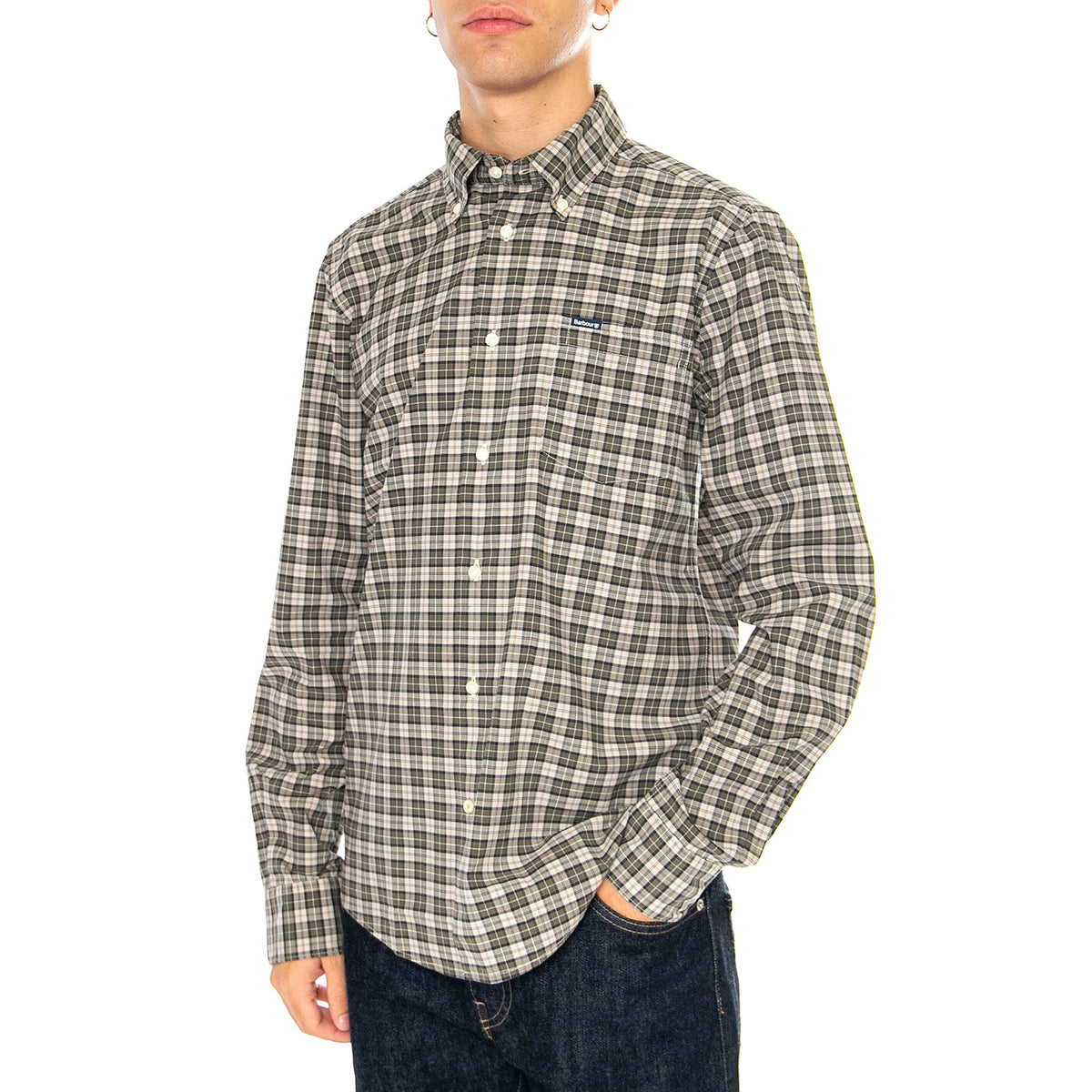 Lomomd Tailored Shirt Forest Mist - Camicia Uomo Multicolore MSH5023-TN16 . BARBOUR 