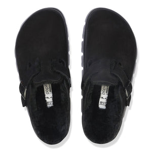 Boston Chunky Shearling - Black - Sabot in Pelle Scamosciata Donna 1028453 . BIRKENSTOCK 