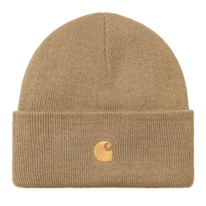 Chase Beanie Peanut / Gold - Cappellino a Cuffia Marrone I026222.2GQXX . CARHARTT WIP 