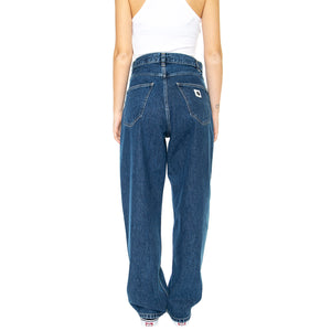 W' BRANDON PANT BLUE STONE WASHED - Pantaloni Denim Jeans Donna Blu I031918.0106 . CARHARTT WIP 