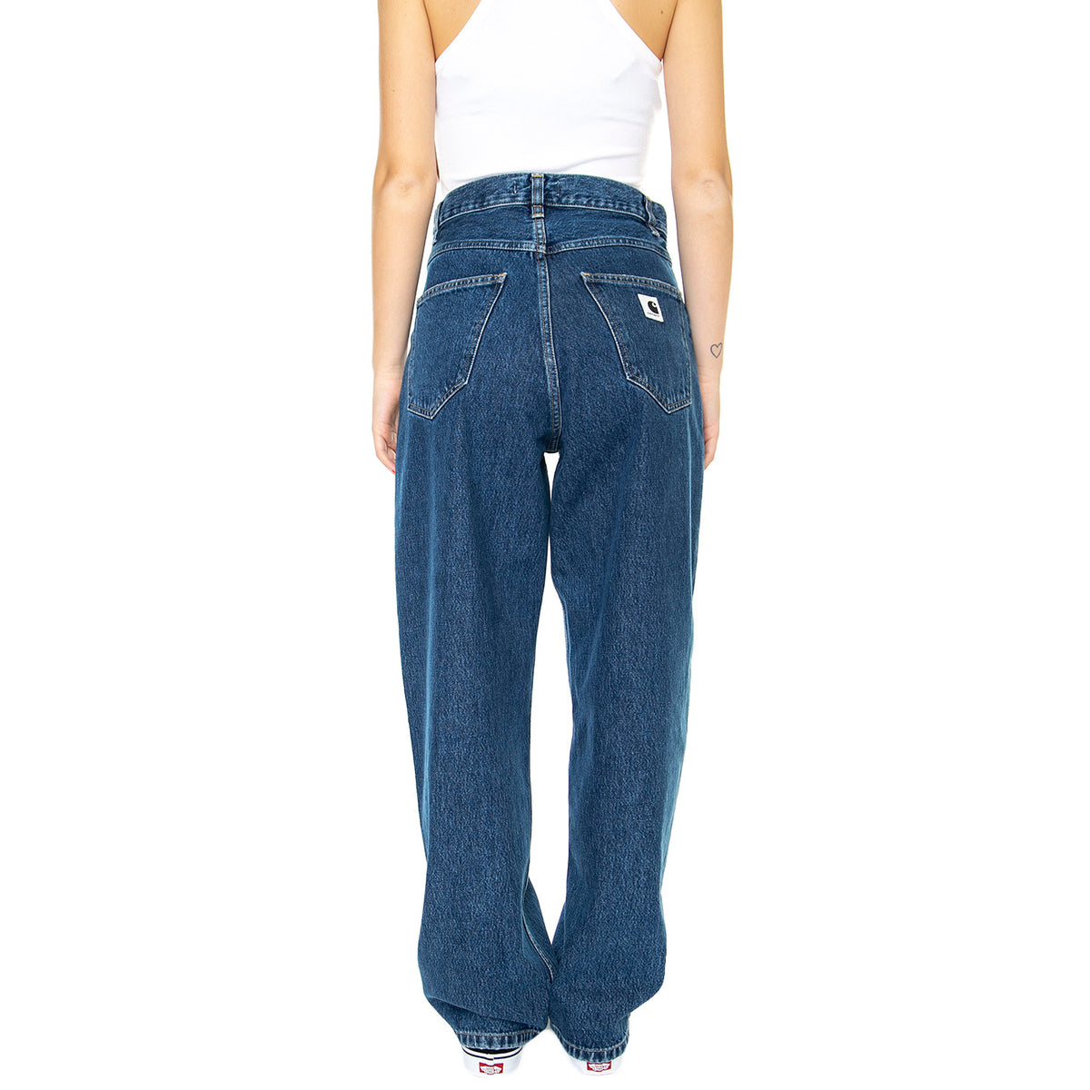W' BRANDON PANT BLUE STONE WASHED - Pantaloni Denim Jeans Donna Blu I031918.0106 . CARHARTT WIP 