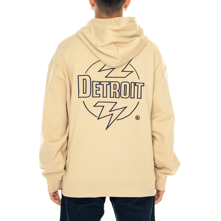 Hooded Ablaze Jacket Cornsilk / Air Force Blue - Felpa con Cappuccio e Zip Uomo Beige I033623.2ARXX . CARHARTT WIP 