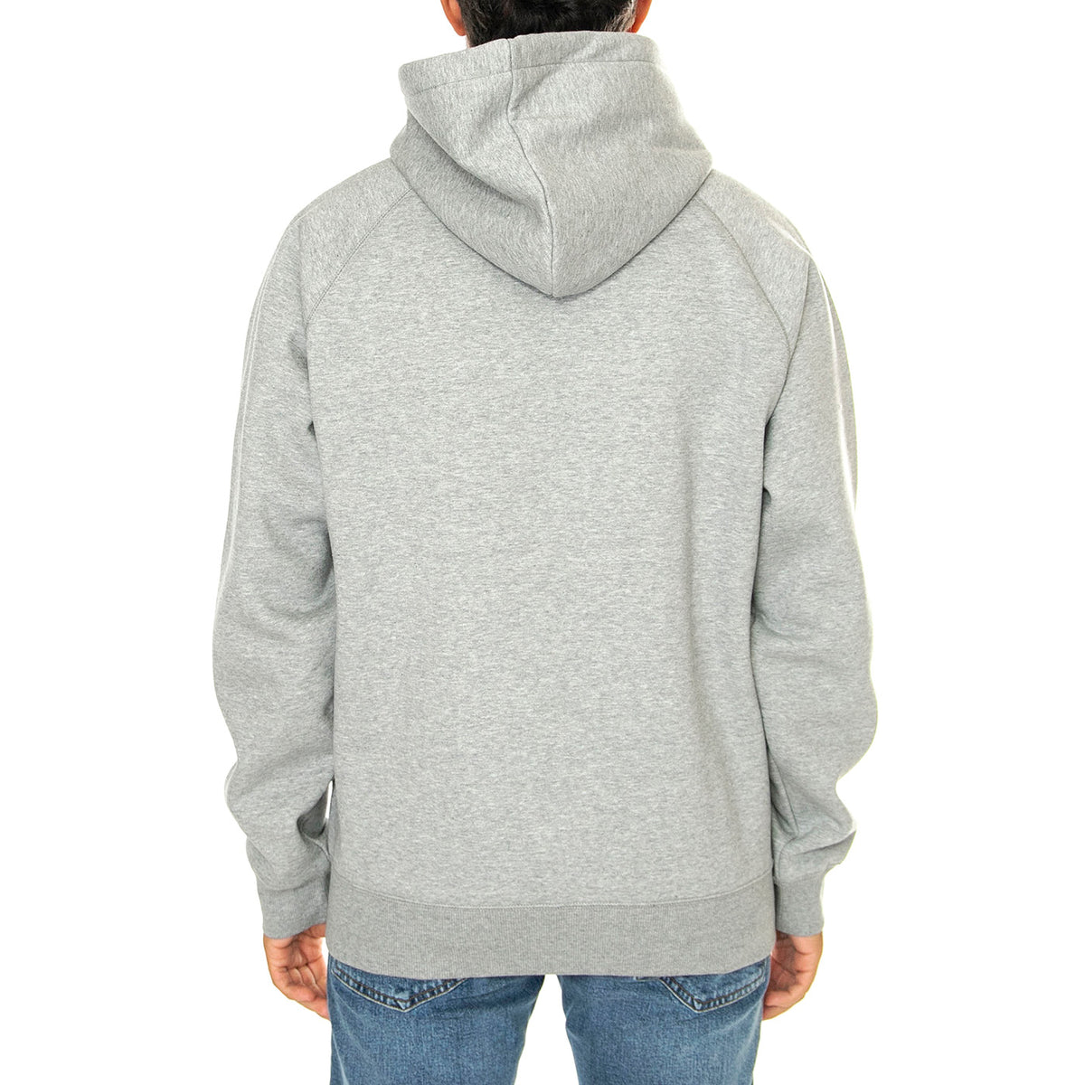 Hooded Chase Jacket Grey Heather / Gold - Felpa con Cappuccio Uomo Grigia I033664.00MXX . CARHARTT WIP 
