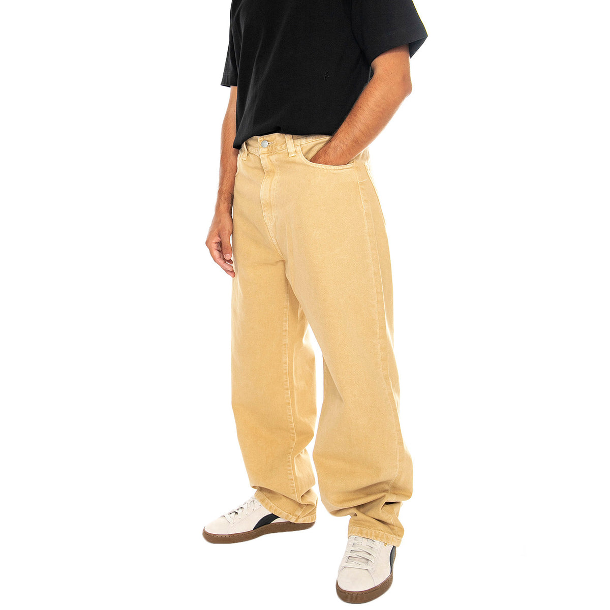 Landon Pant Bourbon stone dyed - Pantaloni Uomo Beige I033749.1YH4J . CARHARTT WIP 