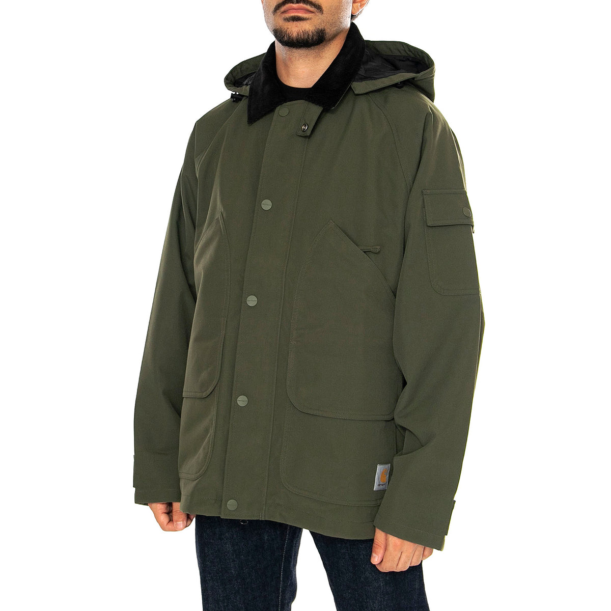 Clarton Jacket Office Green / Black - Giacca Uomo Verde I033871.2JBXX . CARHARTT WIP 