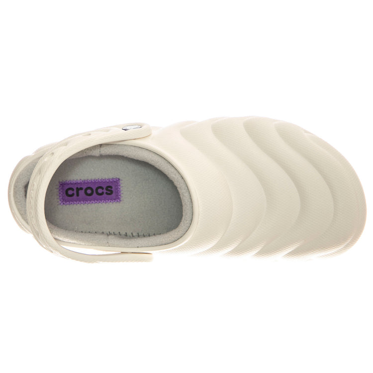 Classic Lined Overpuff Clog WHI - Sandali Uomo Bianchi CR.210059-WHI . CROCS 