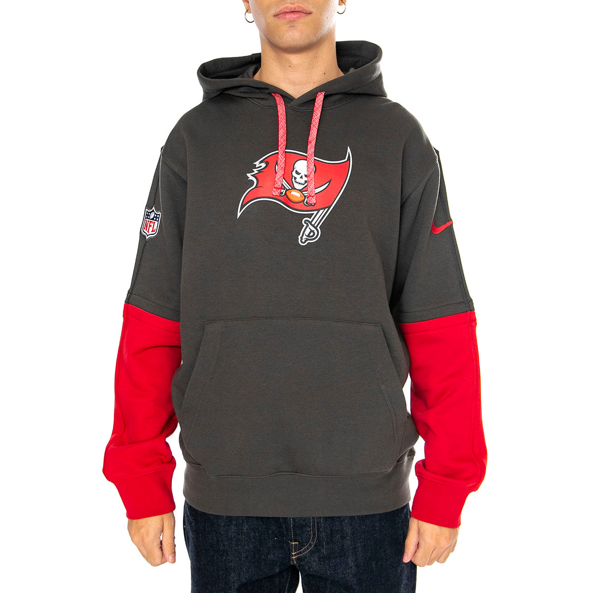 Nike Club Hoodie Black / Grey - Felpa Uomo Nera 02F2-964Z-8B-87G . NIKE 