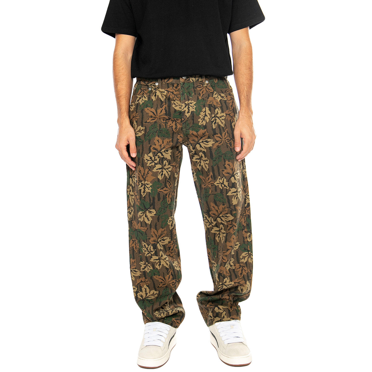 Hardwork Printed Denim Mulled Basil Multi - Pantaloni Denim Jeans Uomo Blu 142010096-MBS . OBEY 