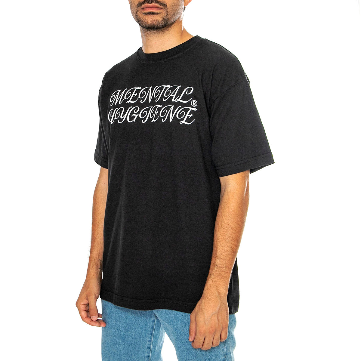 Obey Mental Hygiene Heavy Wight Tee Vintage Black - Maglietta Girocollo Uomo Nera 166913914-VBL . OBEY 