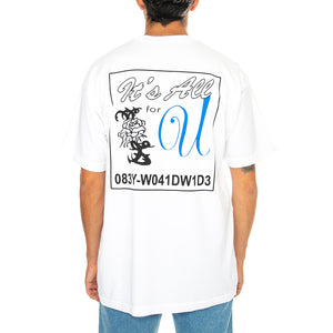 It's All For You Heavy Weight Tee White - Maglietta Girocollo Uomo Bianca 166913918-WHT . OBEY 