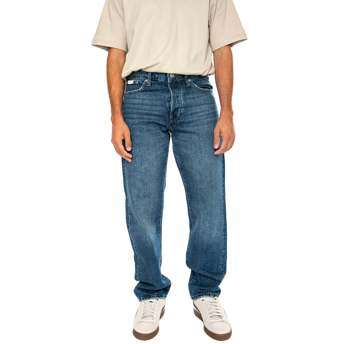 Onsedge Straight Dark Blue Denim - Pantaloni Denim Jeans Uomo Blu 22026985-DNM . ONLY & SONS 