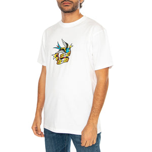 Sommer Sparrow Front White - Maglietta Girocollo Uomo Bianca SCA-TEE-11458 . SANTA CRUZ 