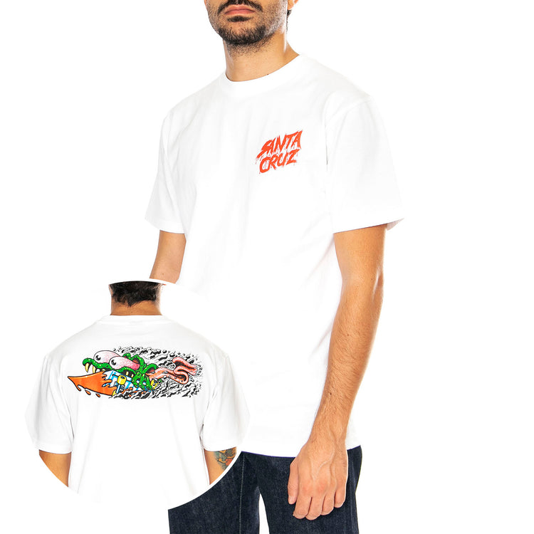 Meek Concrete Slasher XL White - Maglietta Girocollo Uomo Bianca SCA-TEE-11662 . SANTA CRUZ 