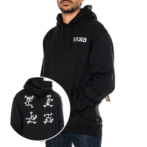 Mini Sk8 Loose Po Black - Felpa con Cappuccio Uomo Nera VN000KU7BLK1 . VANS 
