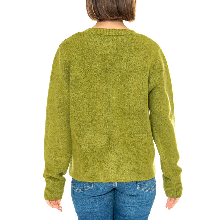 Cárdigan Boton Joya Verde - Cardigan Donna Verde 43W/10710 . WILD PONY 