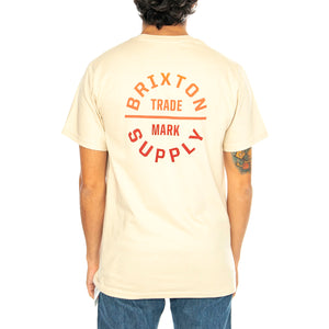 Oath V SS STT Cream / Paradise Gradient - Maglietta Girocollo Uomo Beige 16410-CRMPG . BRIXTON 