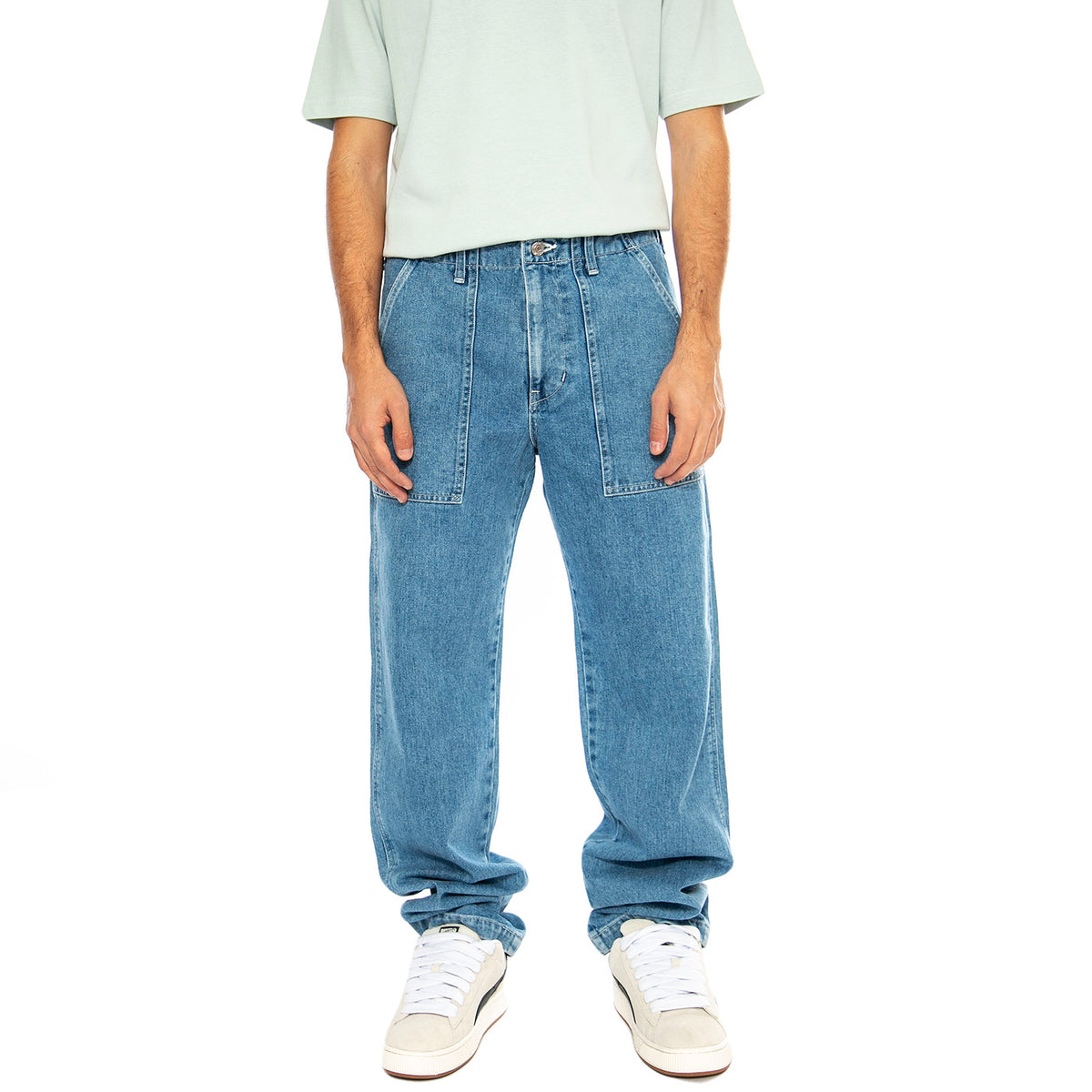 Work Pant Blue - Pantaloni Denim Jeans Uomo Blu I032822.01.X1. . EDWIN 