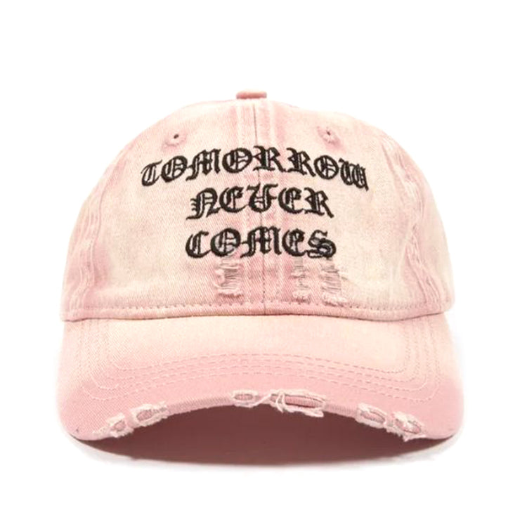 Destroy Never Comes 6 Panels Cap Faded Sour Pink - Cappellino con Visiera Rosa SS24P2 . WASTED PARIS 