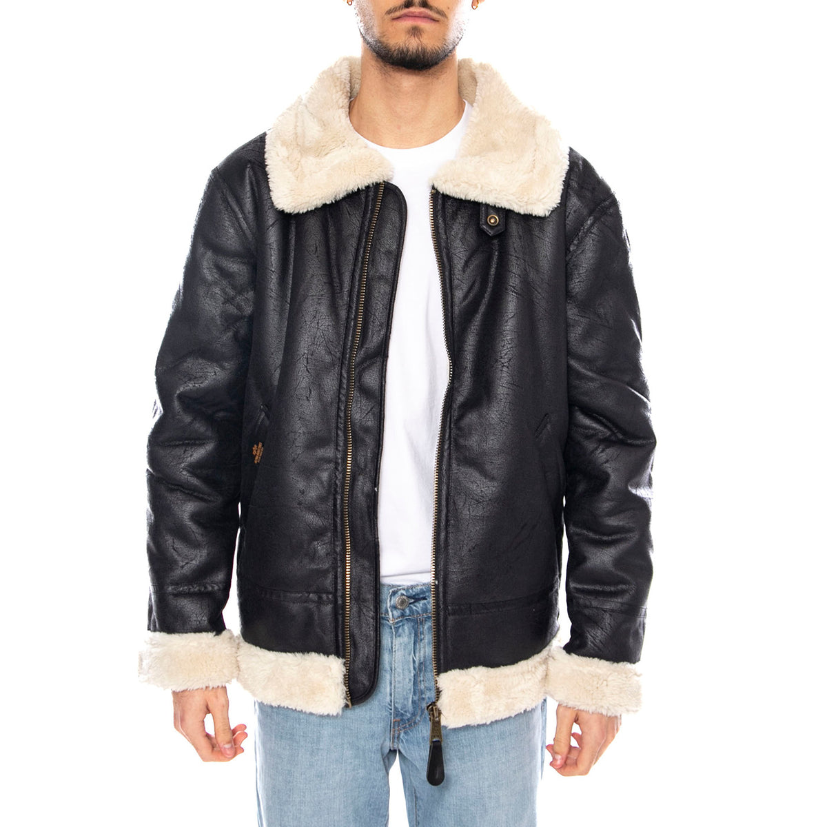 B3 FL -- Giacca Uomo Nero F143106 3 ALPHA INDUSTRIES 