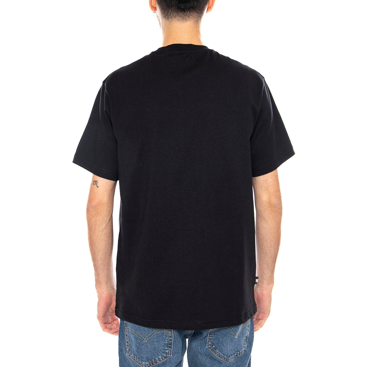 Iconic Pocket T-Shirt -- Maglietta Girocollo Uomo Nero AA_ICON_TS009_16 . AQUASCUTUM 