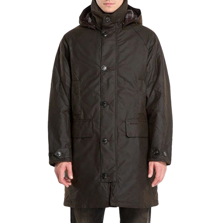 BEAUDALE WAX TRENCH COAT DARK BROWN - Cappotto / Giacca con Cappuccio Uomo Marrone MWX2488 BR91 BARBOUR 