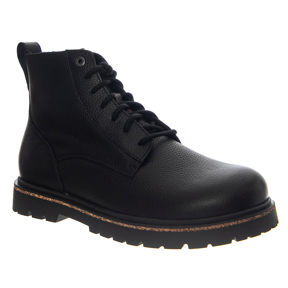 Highwood Lace Mid N Black, Natural Leather - Stivaletti Uomo Neri 1030756 . BIRKENSTOCK 